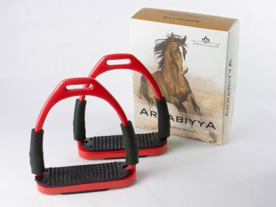 Arrabiyya Horse Stirrups  - 5" - Red