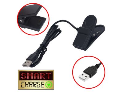 SmartCharge 1M USB Charging/Data Cable/Clip For Garmin Fenix Chronos