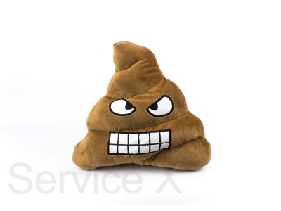 Angry poo face Emoji 35cm - 14"