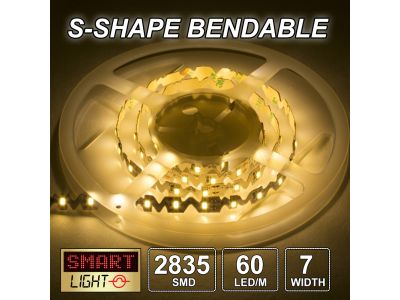 12V/5M S-Shape 60LED/M Light Strip Sticky Tape SMD 2835 