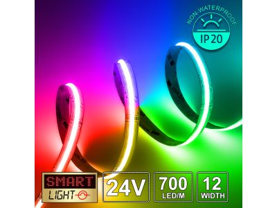 24V/1m RGBCTA (3-6000k) COB LED Strip (700 LED / 19.8w / 2-2500mcd per meter)