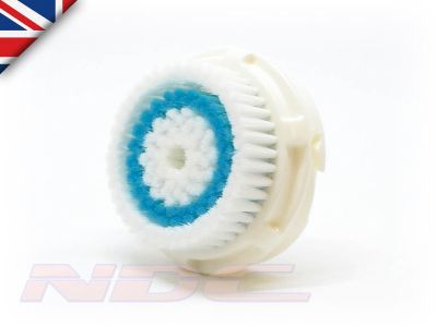B002 -- DEEP PORE CLEANSING Replacement Brush Head for Clarisonic (WHITE/BLUE)