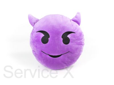 Devils Smile face Emoji 35cm - 14"