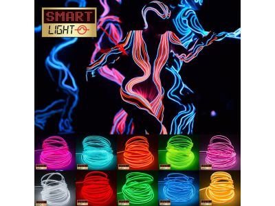 Sewable EL Wire Neon LED Glow Tube/String - Cosplay Halloween XMAS Party Costume