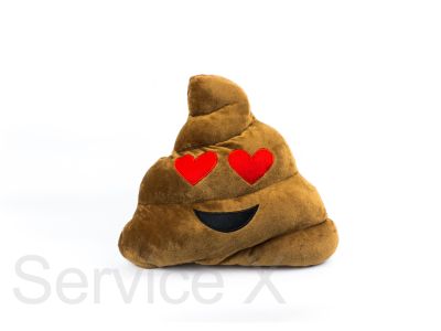 Love poo face Emoji 35cm - 14"