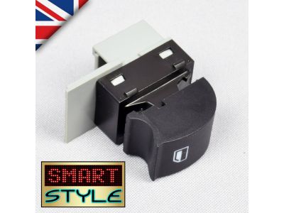 SmartStyle Black Window Switch for Audi A3/A6/RS6 (Replace: 4B0 959 855A)
