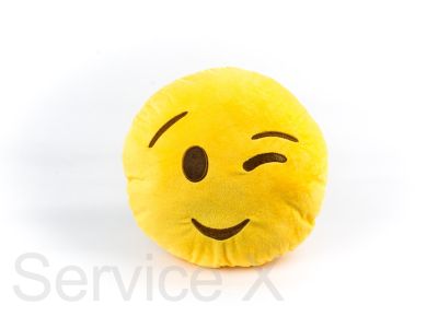 Wink Wink face Emoji 35cm - 14"