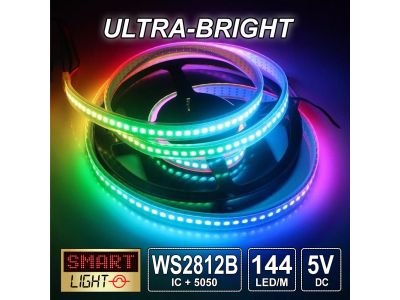 1M-5M Ultra-Bright WS2812B Addressable RGB LED Strip *5V*144LED/m*FAST SHIPPING*