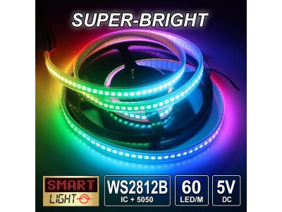 1M-5M Super-Bright WS2812B Addressable RGB LED Strip *5V*60LED/m*FAST SHIPPING*