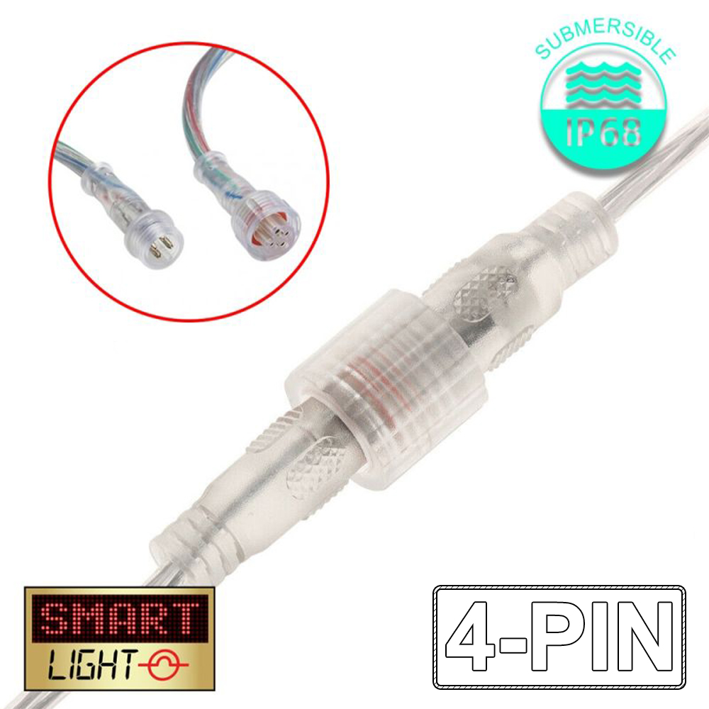 IP68 Waterproof 12v/24v DC Connector Cable Plug for LED Strip/CCTV Male/Female - Picture 3 of 3