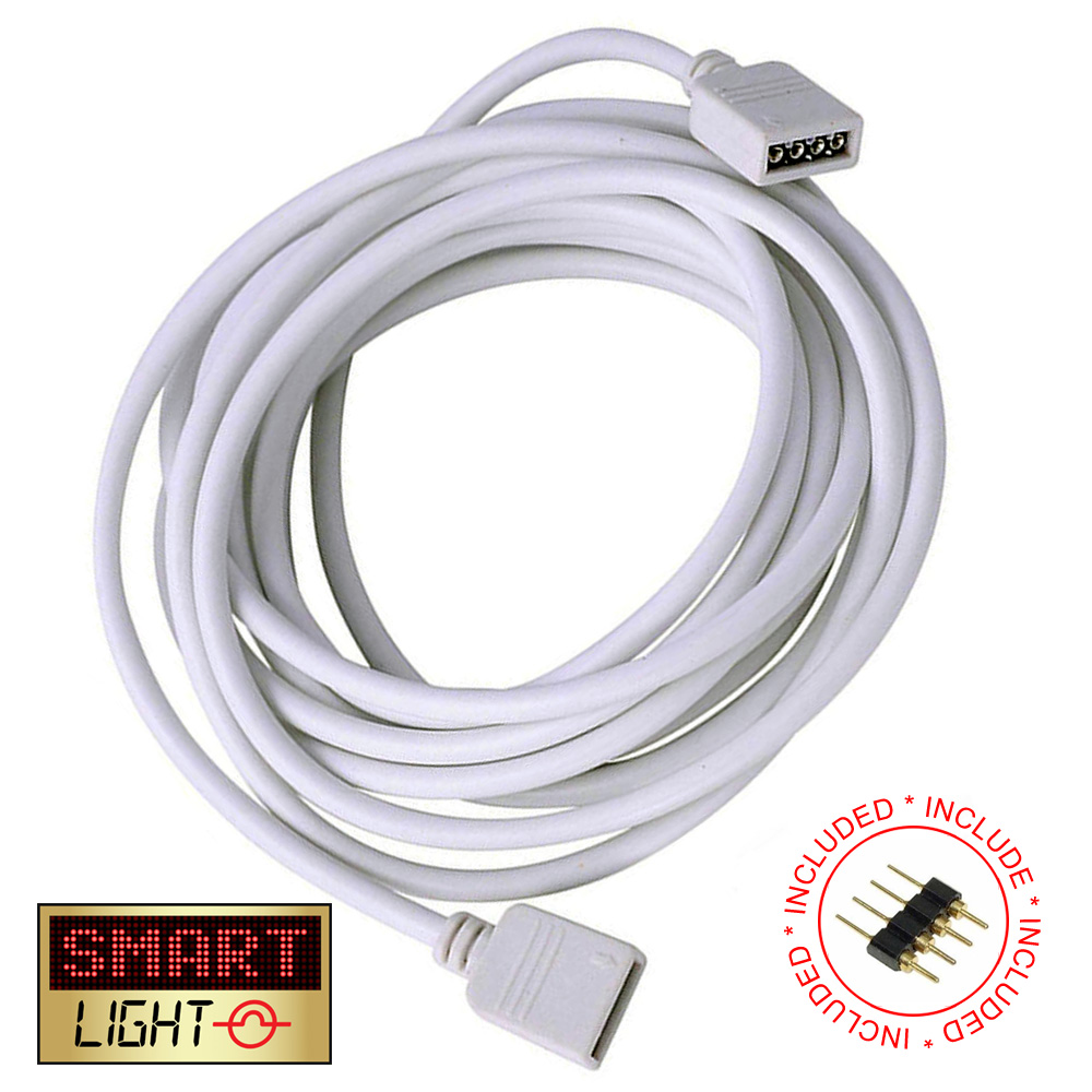 4//5 Pin LED Strip Extension Cable Wire Connector Adapter RGB RGBW 5050 3528 2835
