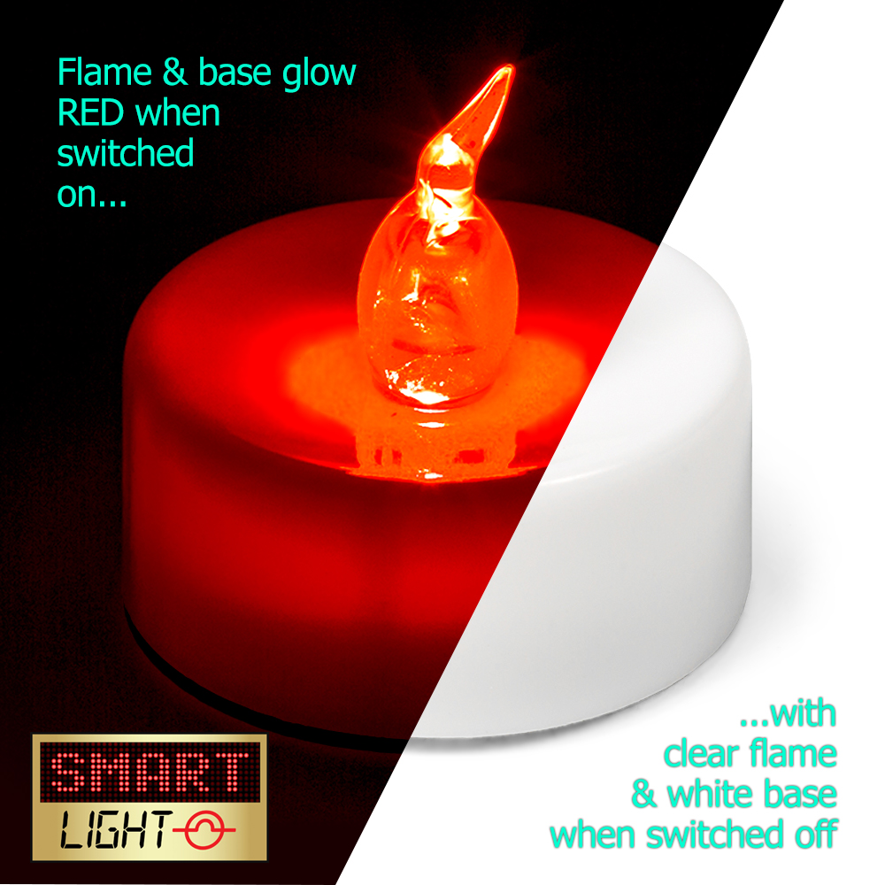 SmartLight Flameless Battery LED Tea Light Candles Tealights Bathroom - Picture 12 of 16