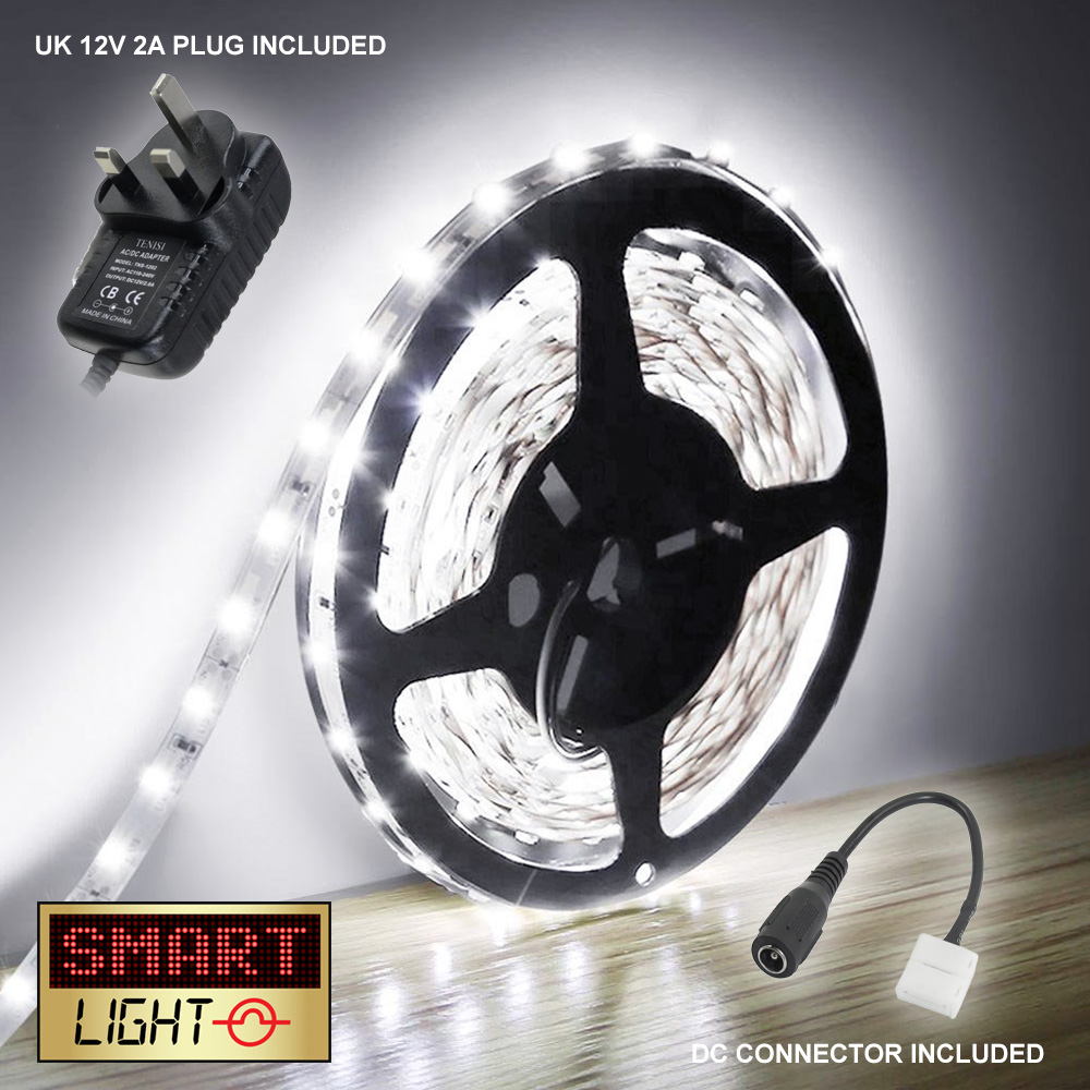 SmartLight 5M 300 LED selbstklebende flexible Lichtleiste 12V SMD 2835 INNEN - Bild 10 von 58