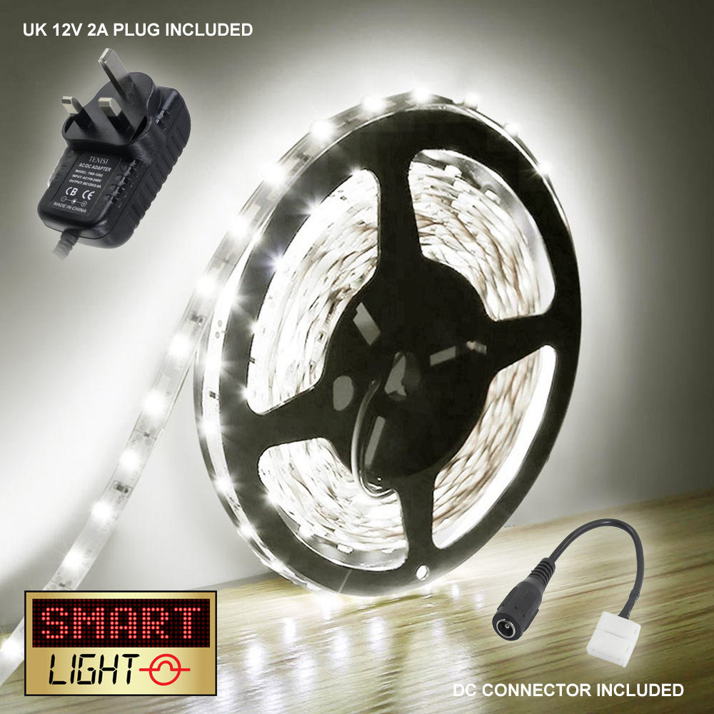 SmartLight 5M 300 LED selbstklebende flexible Lichtleiste 12V SMD 2835 INNEN - Bild 9 von 58