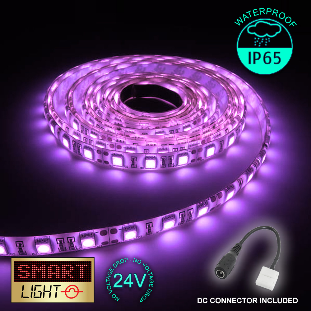 24V 1M 60 LED Strip Light Tape XMAS Cabinet Kitchen Ceiling WATERPROOF SMD 5050 - Picture 20 of 40
