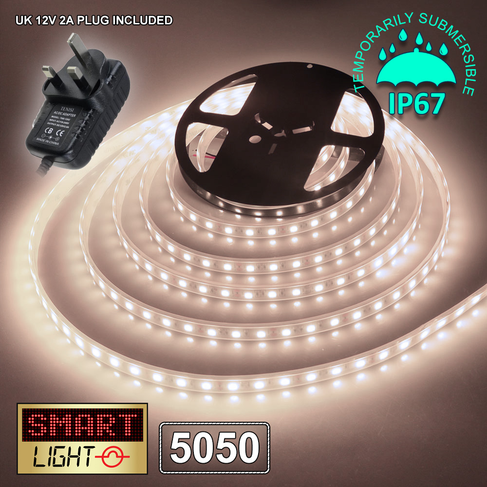5M 300 LED Strip Light Tape XMAS Cabinet Kitchen Ceiling WATERPROOF 12V SMD 5050 - Picture 14 of 65