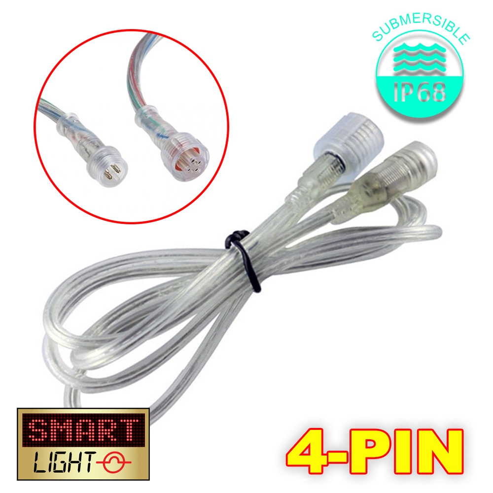 IP68 Waterproof 12v/24v DC 1M Extension Cable for LED Strip/CCTV - Male/Female - Picture 2 of 2