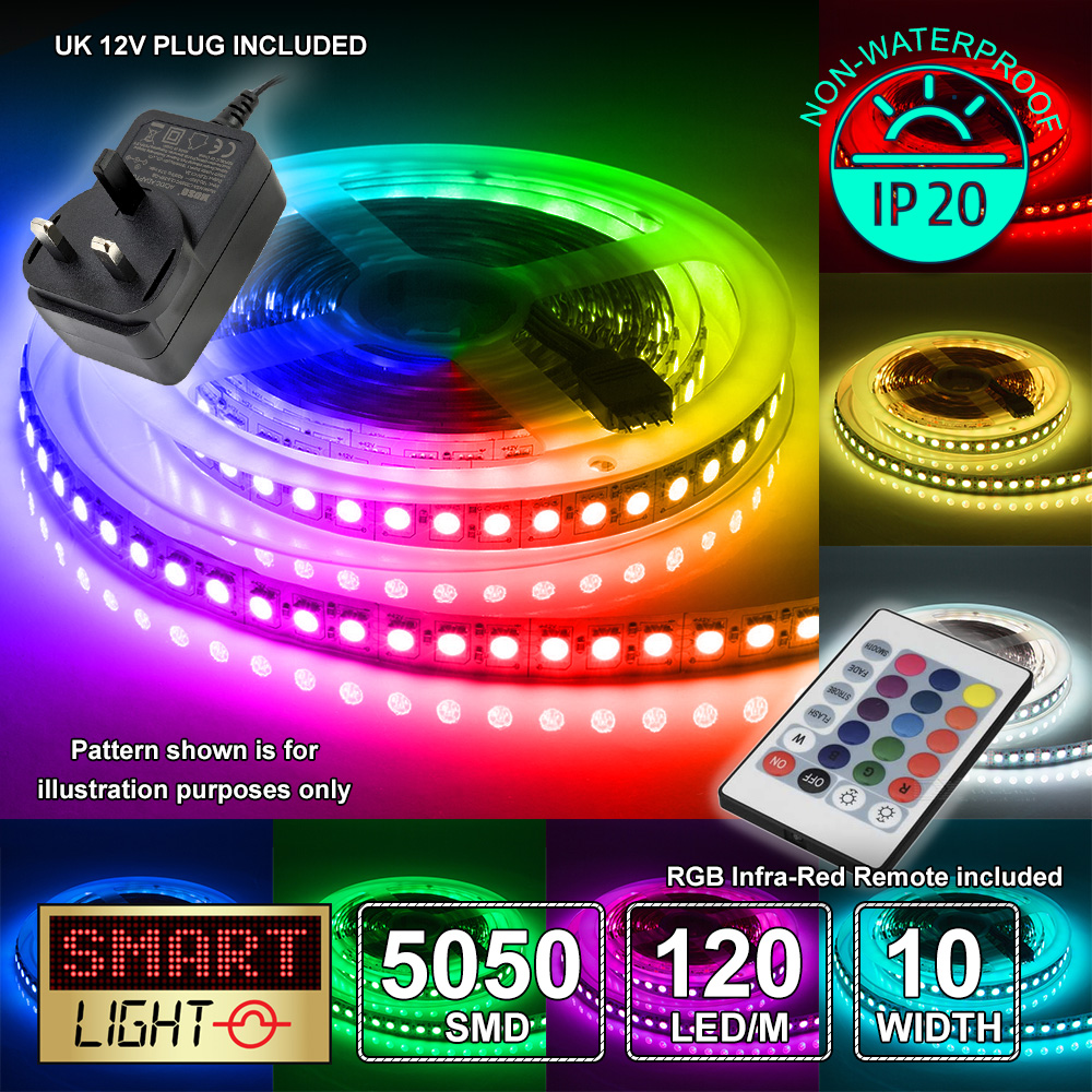 12V/5M Ultra Bright 600 LED Light Strip Sticky Tape SMD 2835 120LED/m 8mm *FAST* - Picture 28 of 31