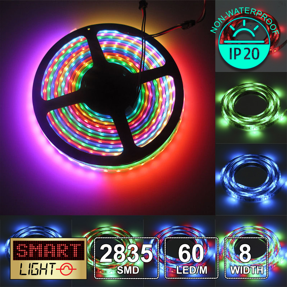 5M 300 LED RGB+Remote Control Light Strip Tape XMAS Kitchen Cabinet Ceiling 12V - Picture 6 of 57