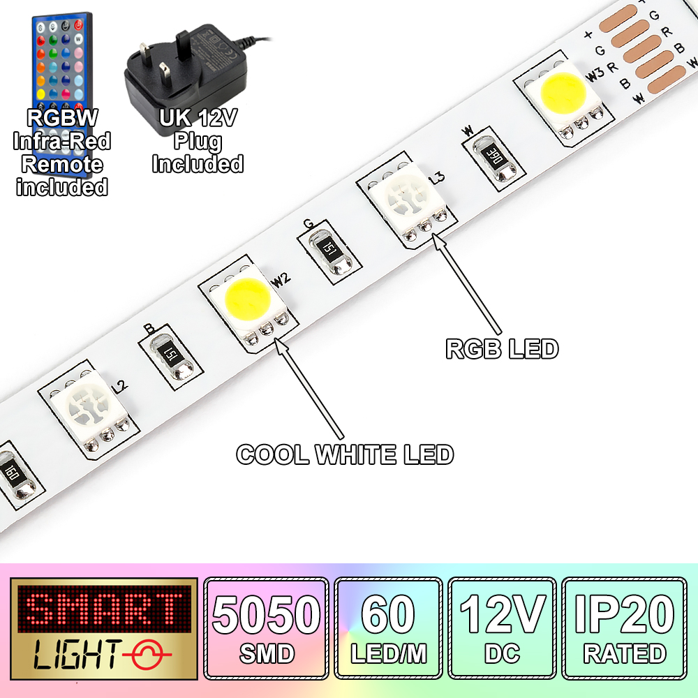 12V RGB+Cool/Warm White (RGBW/RGBWW) LED Strip Light Kitchen/Cabinet*1-10m*50... - Picture 12 of 12