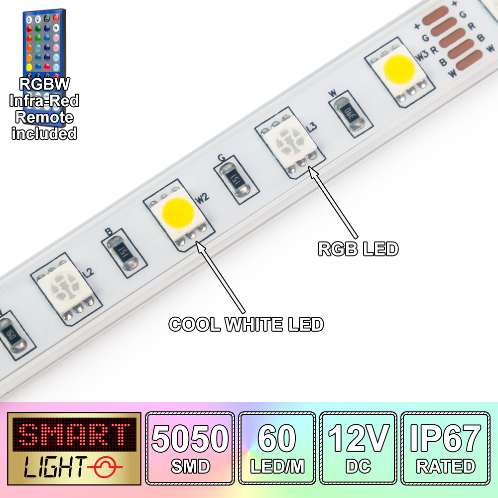 5M 300 LED RGB+Remote Control Light Strip Tape XMAS Kitchen Cabinet Ceiling 12V - Picture 18 of 57