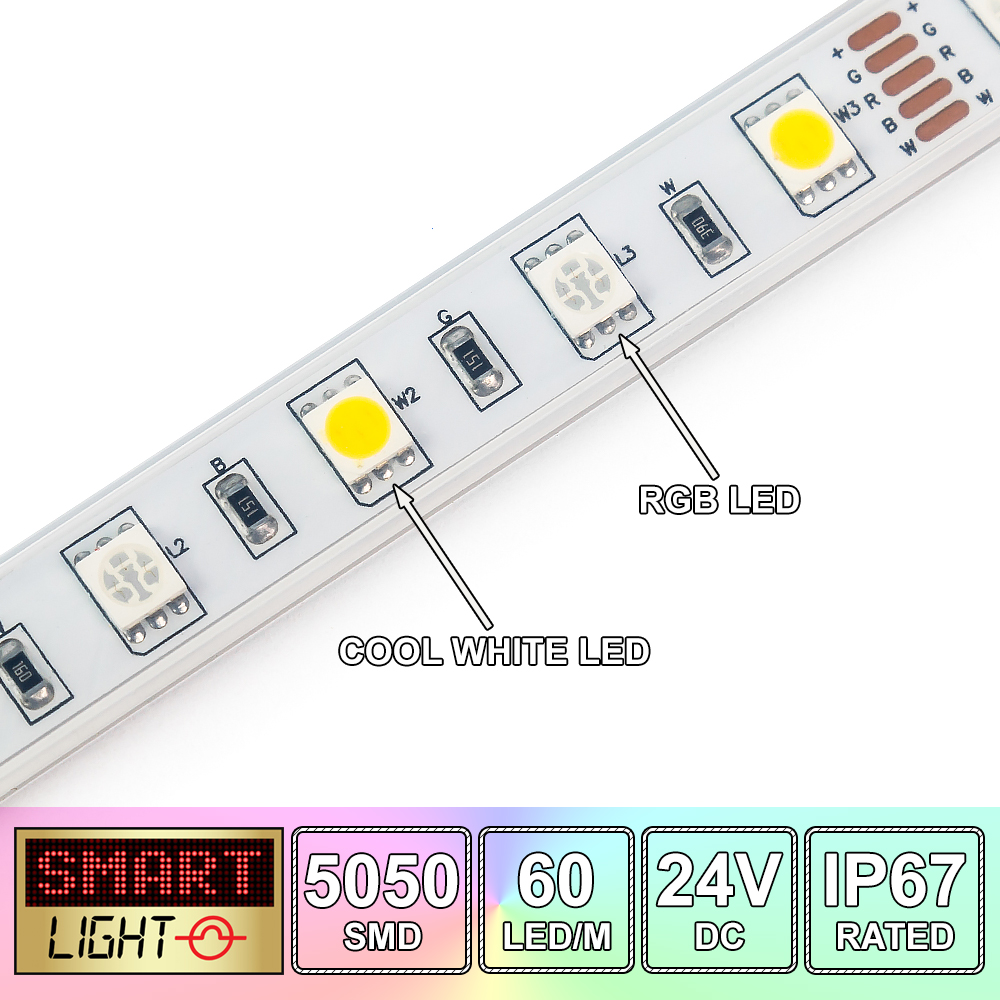 24V/5M / 300 LED RGBW/RBWW SMD 5050 LED Strip Light Sticky Tape *FREE FAST SH... - Picture 23 of 50