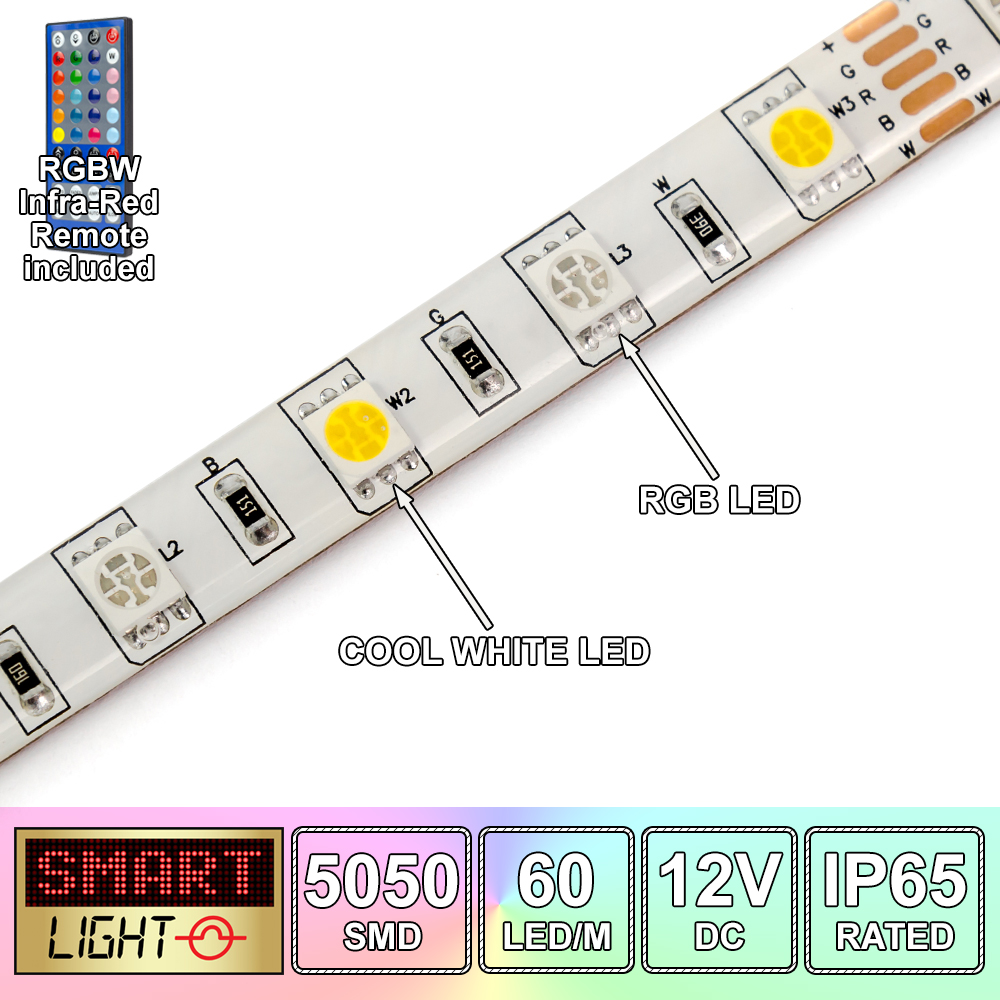 sympati Grund Smidighed 1m/60 LED RGBW/RBWW/4-in-1 LED Light Strip/Tape *12V/24V*5050*FAST  SHIPPING* | eBay
