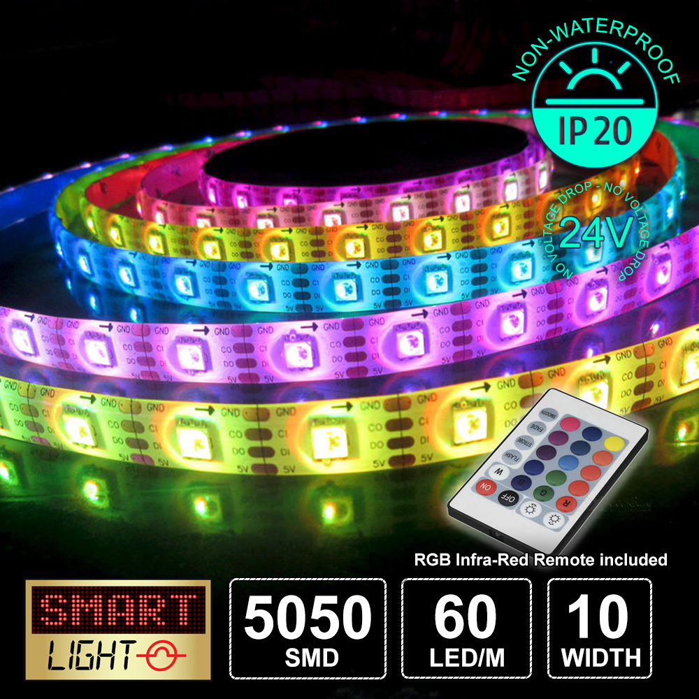 24V 1M 60 LED Strip Light Tape XMAS Cabinet Kitchen Ceiling WATERPROOF SMD 5050 - Picture 23 of 40