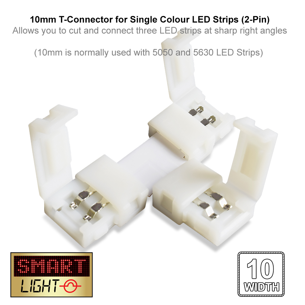 20X 4pin 10mm Connector Wire Double Connectors For RGB 5050 LED Strips Length 17