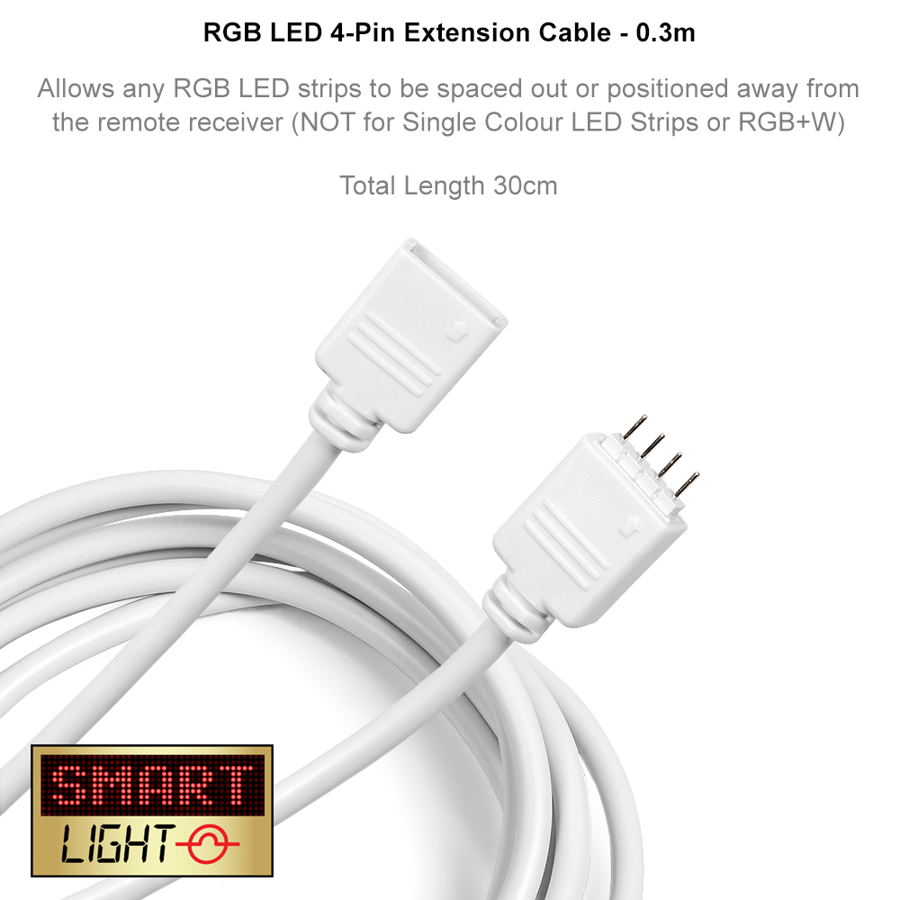 0.3-20m 4-5 Pin RGB RGBW LED Strip Extension Connector Cable Wire 5050 3528 2835