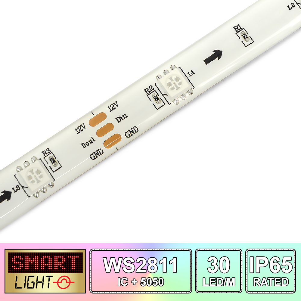 1M/5M WS2811 Fully Addressable RGB Pixel LED Strip *12V*30LED/m*FAST SHIPPING* - Picture 6 of 12