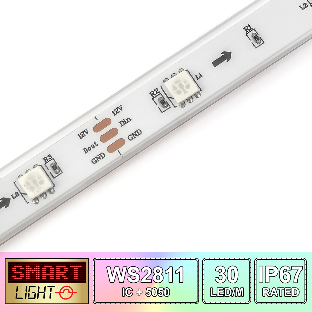 1M/5M WS2811 Fully Addressable RGB Pixel LED Strip *12V*30LED/m*FAST SHIPPING* - Picture 9 of 12