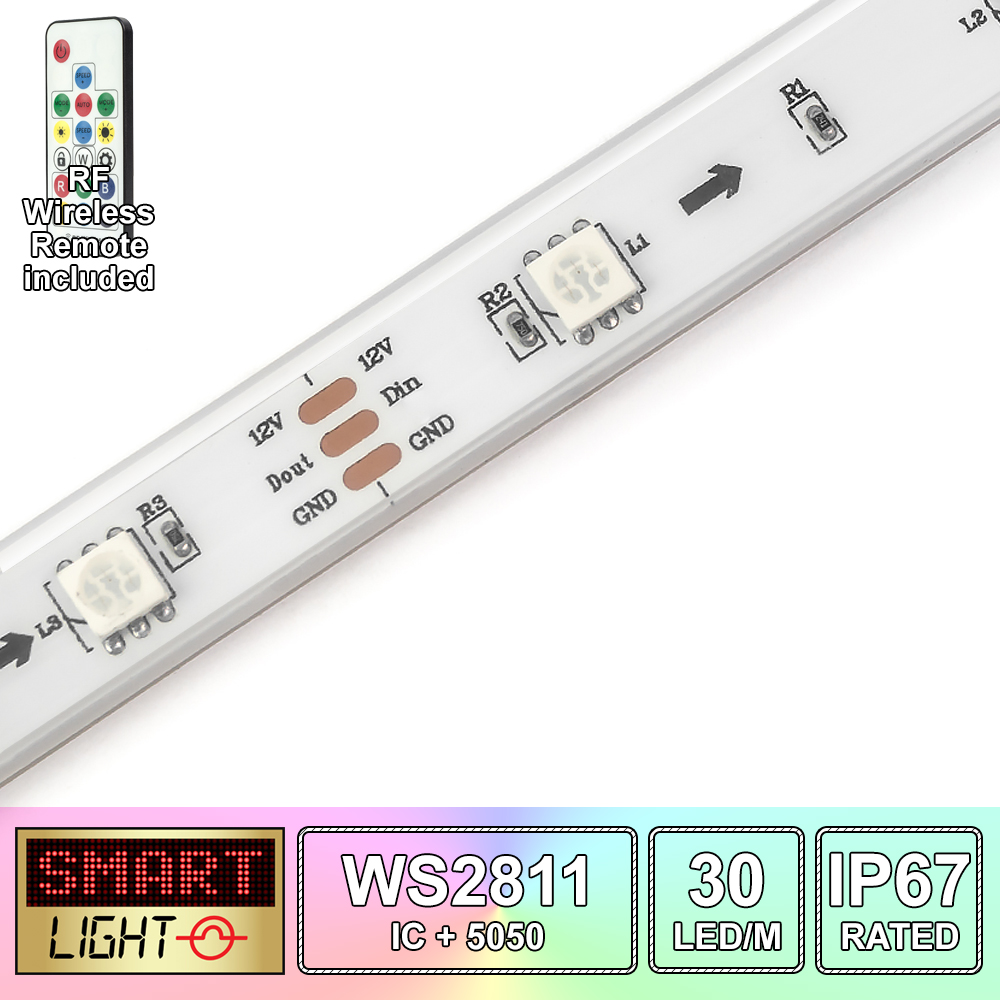 1M/5M WS2811 Fully Addressable RGB Pixel LED Strip *12V*30LED/m*FAST SHIPPING* - Picture 10 of 12