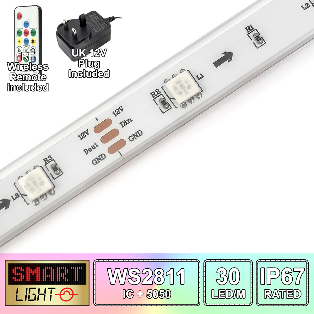 1M/5M WS2811 Fully Addressable RGB Pixel LED Strip *12V*30LED/m*FAST SHIPPING* - Picture 11 of 12