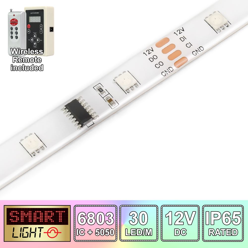 5M 300 LED RGB+Remote Control Light Strip Tape XMAS Kitchen Cabinet Ceiling 12V - Picture 24 of 57