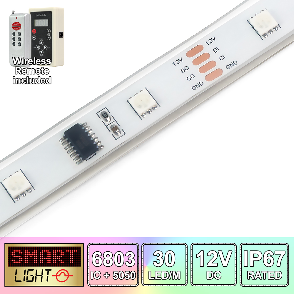 5M 300 LED RGB+Remote Control Light Strip Tape XMAS Kitchen Cabinet Ceiling 12V - Picture 25 of 57