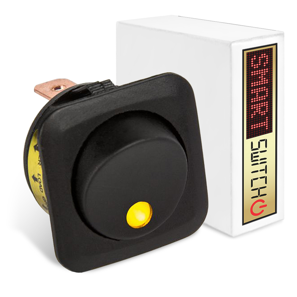SmartSwitch 12v/25A Illuminated LED Square Panel Switch Rocker Switch - Picture 9 of 11