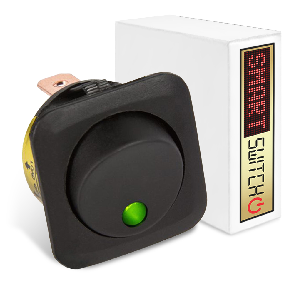 SmartSwitch 12v/25A Illuminated LED Square Panel Switch Rocker Switch - Picture 5 of 11