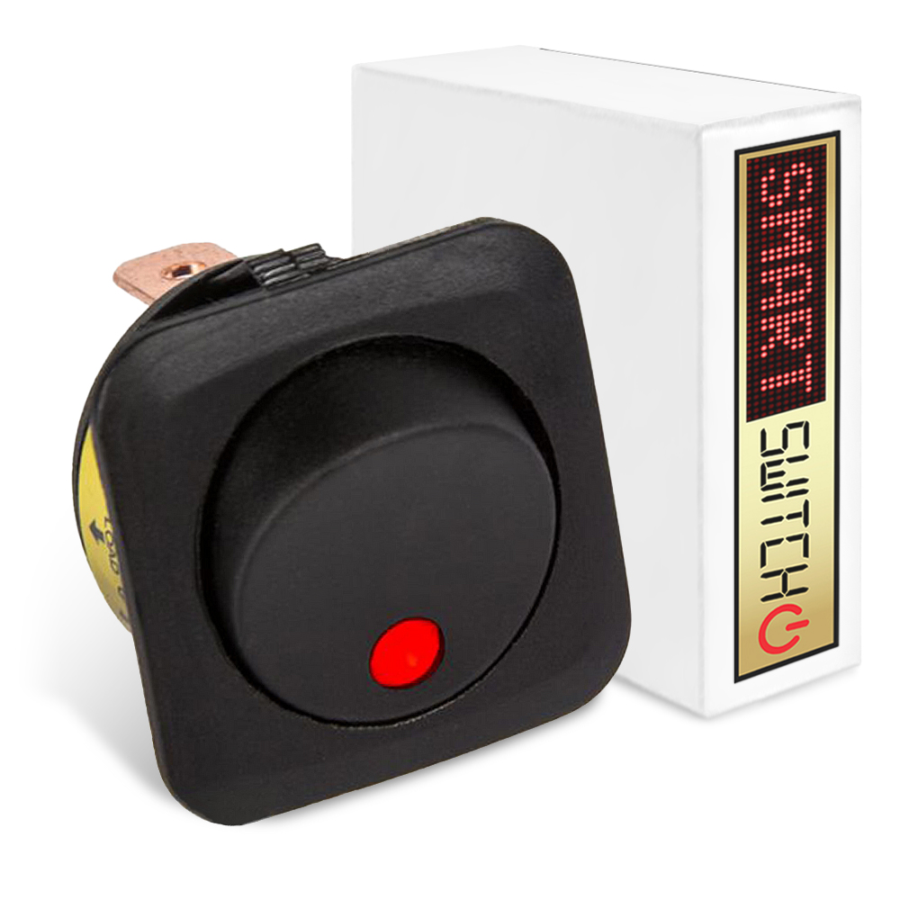 SmartSwitch 12v/25A Illuminated LED Square Panel Switch Rocker Switch - Picture 7 of 11