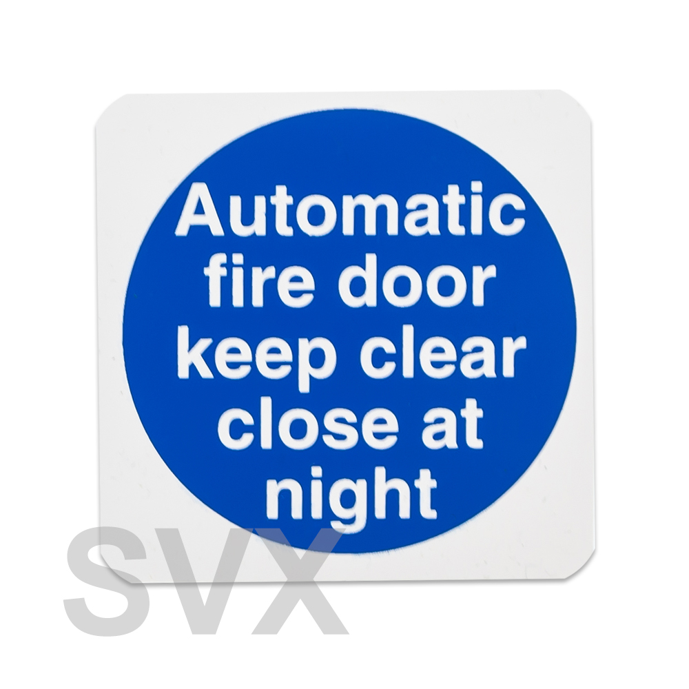 Heavy Duty Safety Fire Door/Wall Mandatory Signs/Stickers Blue Circle