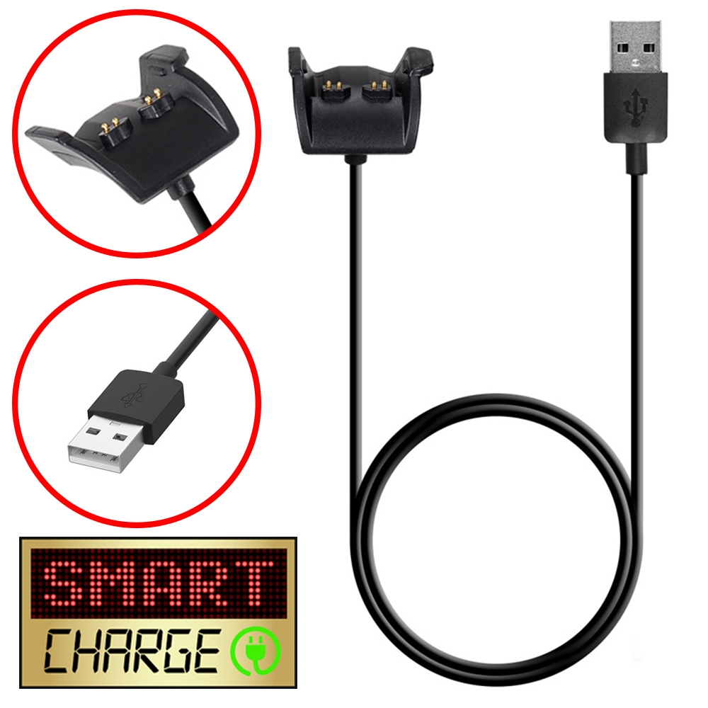 Cavo di ricarica/dati USB SmartCharge 1M per Garmin Vivosmart Vivoactive Vivomove - Foto 10 di 11