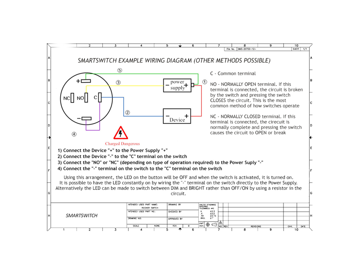 INTERRUTTORE AC/DC 9V-24V 16 Mm IP65 Acciaio LED Illuminato 1NO/1NC - Foto 6