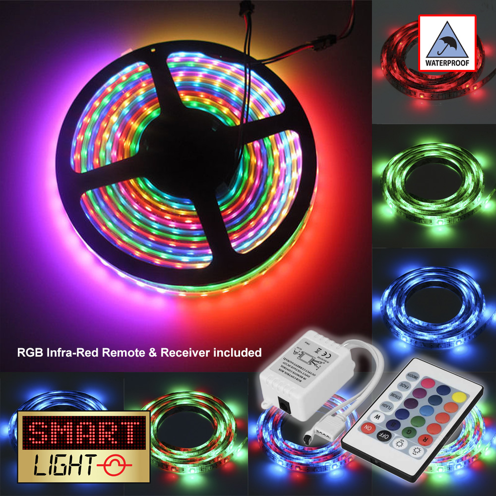 3528RGB LED 5M-20M Strip Light Tape XMAS Cabinet Kitchen Ceiling