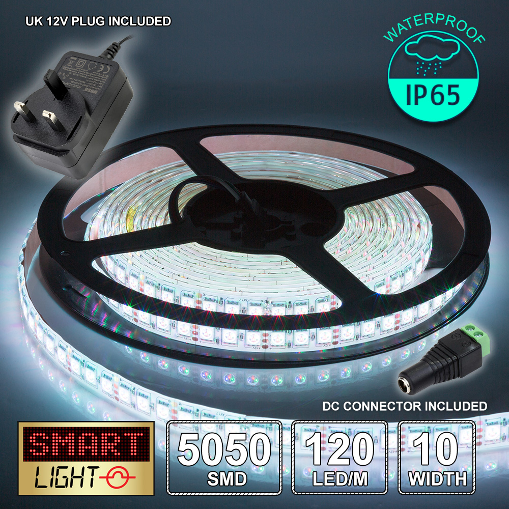 Weiß 5M-10M LED Lichtleiste Band Schrank Küche Beleuchtung Wasserdicht