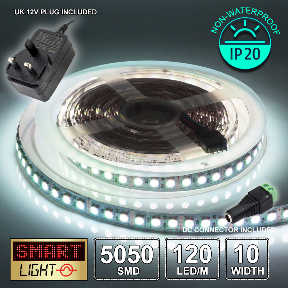 Weiß 5M-10M LED Lichtleiste Band Schrank Küche Beleuchtung Wasserdicht