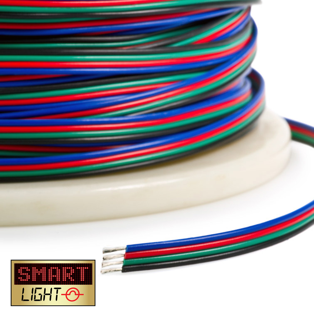 250m 4 + 5 Pin RGB RGBW LED Strip Extension Connector Cable Wire 5050
